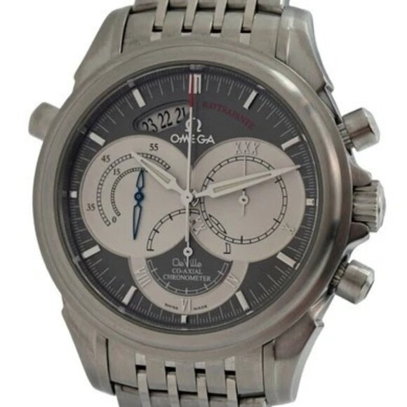 Omega 41mm Men\'s DeVille Co-Axial Rattapante Chronograph Watch- Ref: 4848.40.31! main image 5
